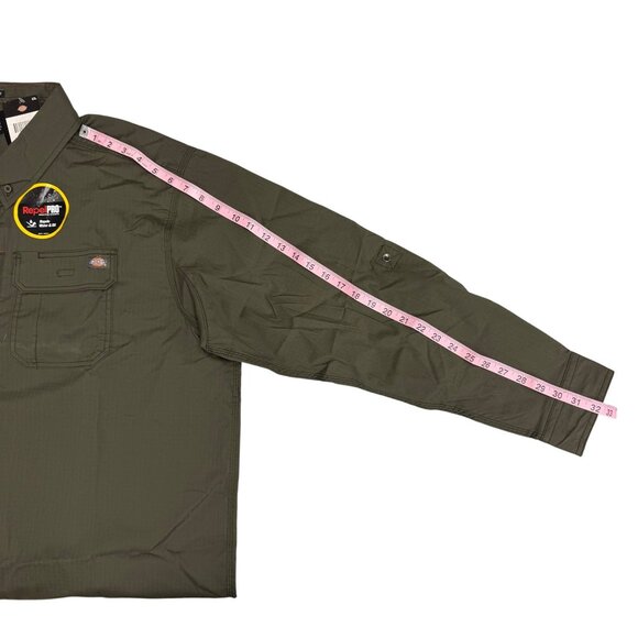 Dickies Mens 2XL Ranger Ripstop Workshirt Relaxed Fit DuraTech RepelPRO Olive - Picture 9 of 9